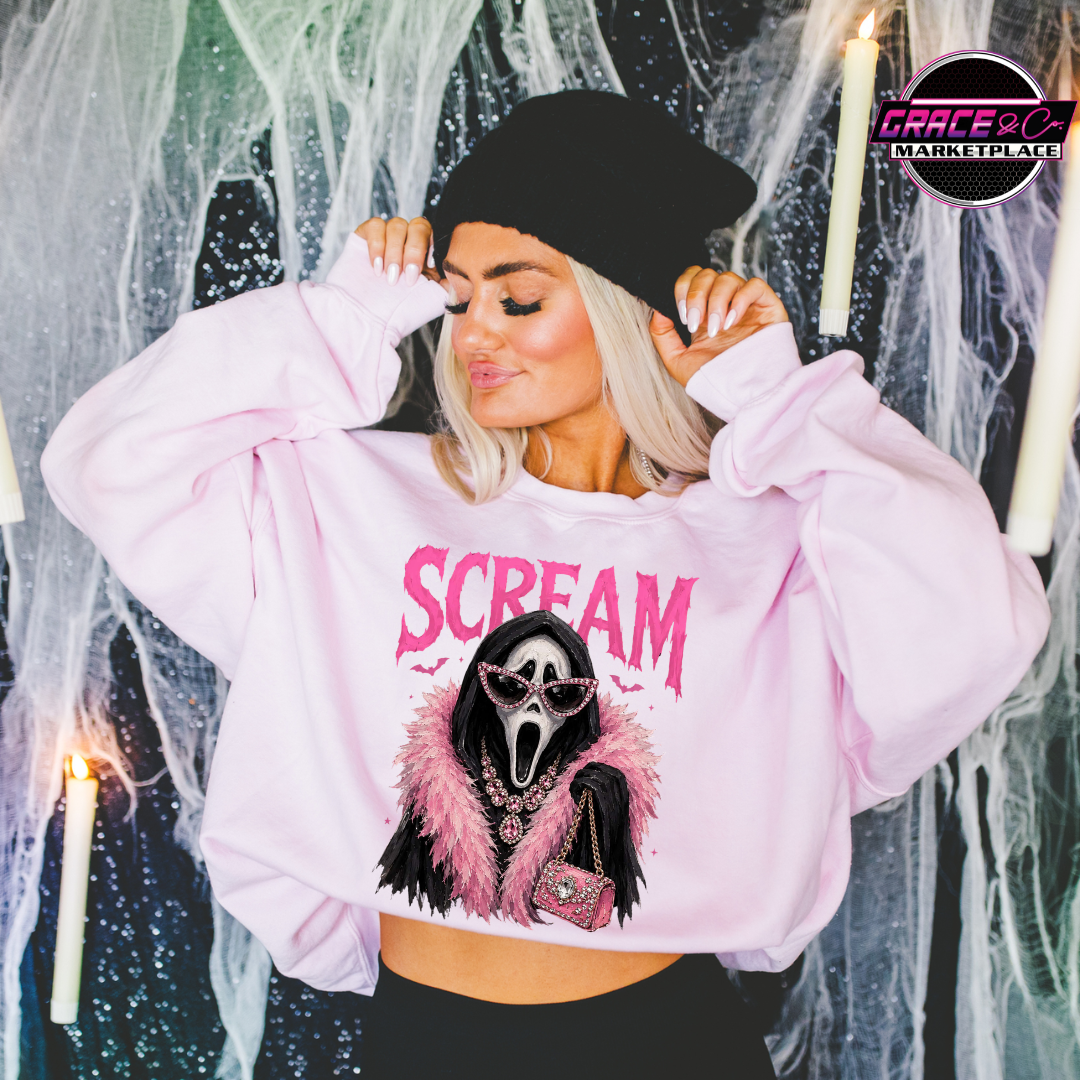 Pink Halloween Man Tee