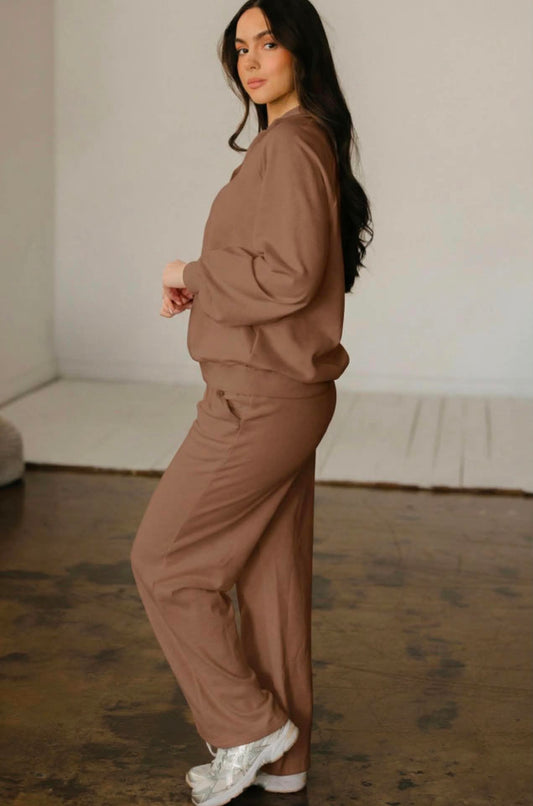 Brown Luxe Lounge Set
