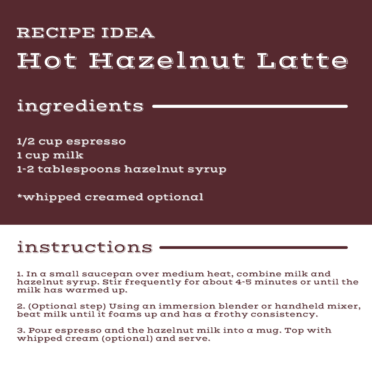 Matteo's Sugar Free Coffee Syrup, Hazelnut, 0 Calories, 0 Sugar, Keto Friendly