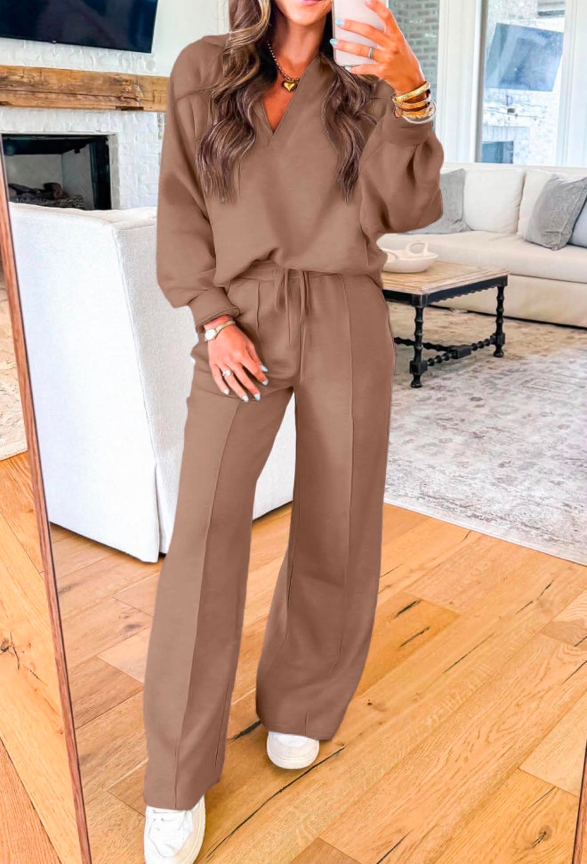 Brown Luxe Lounge Set