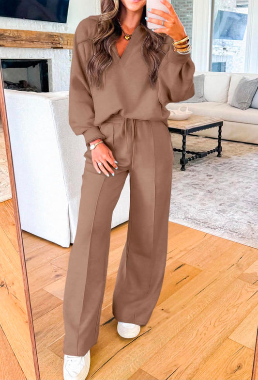 Brown Luxe Lounge Set