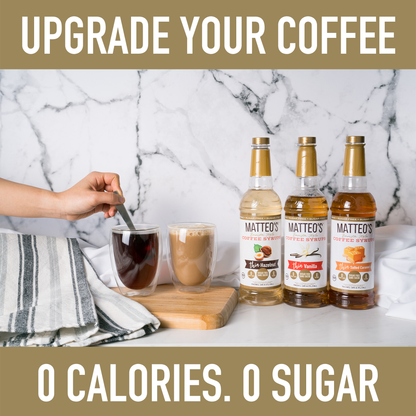 Matteo's Sugar Free Coffee Syrup, English Toffee, 0 Calories, 0 Sugar, Keto Friendly