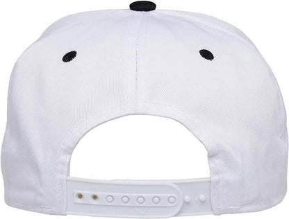Men/Women's 2-Tone Blank Snapback Hat - Black/White