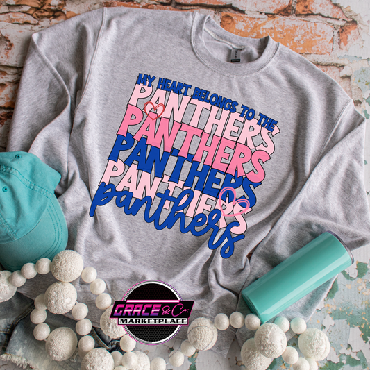 My Heart Belongs To The Panthers Tee/ Sweatshirt