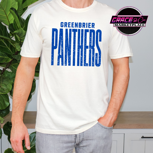 Greenbrier Panthers Tall Distressed Tee
