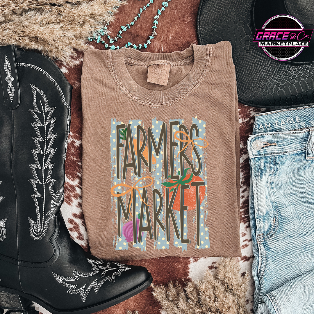Farmers Market Stripes Tee