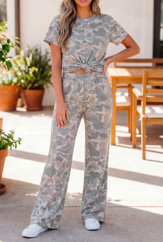 Camo Pant Lounge Set