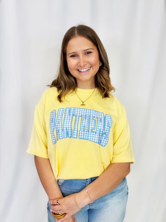 Gingham Panthers Tee